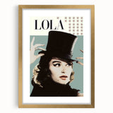Retro Cinema Art 1960s – Lola Vintage Movie Poster Print
