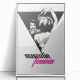 Vintage Film Posters 1960s - Masculin Féminin Retro Movie Art