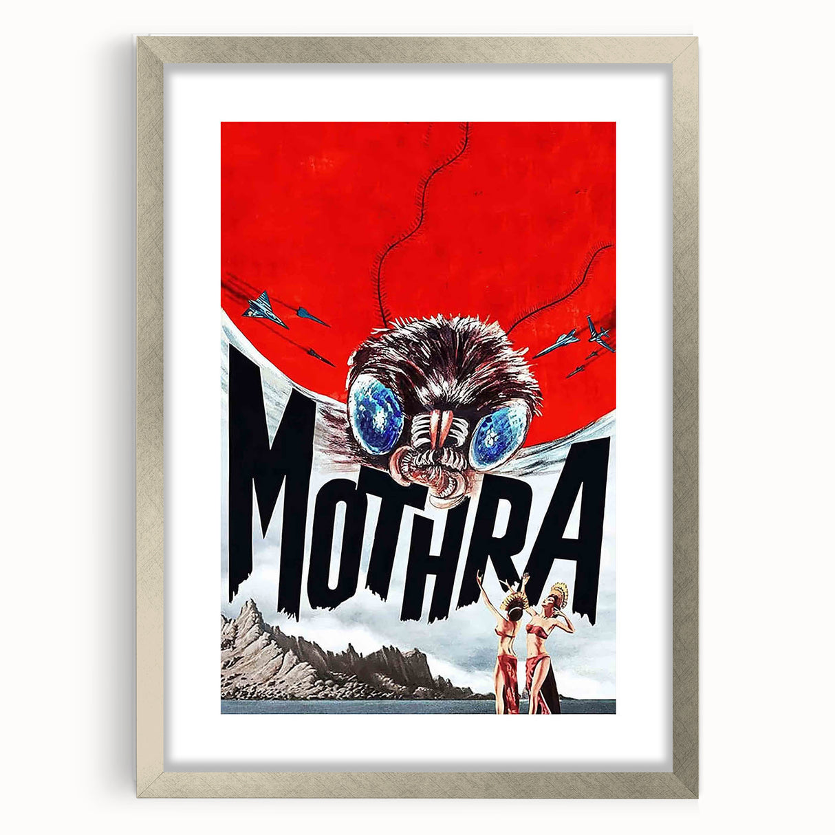 Classic 60s Movie Prints - Mothra Vintage Sci-Fi Film Poster