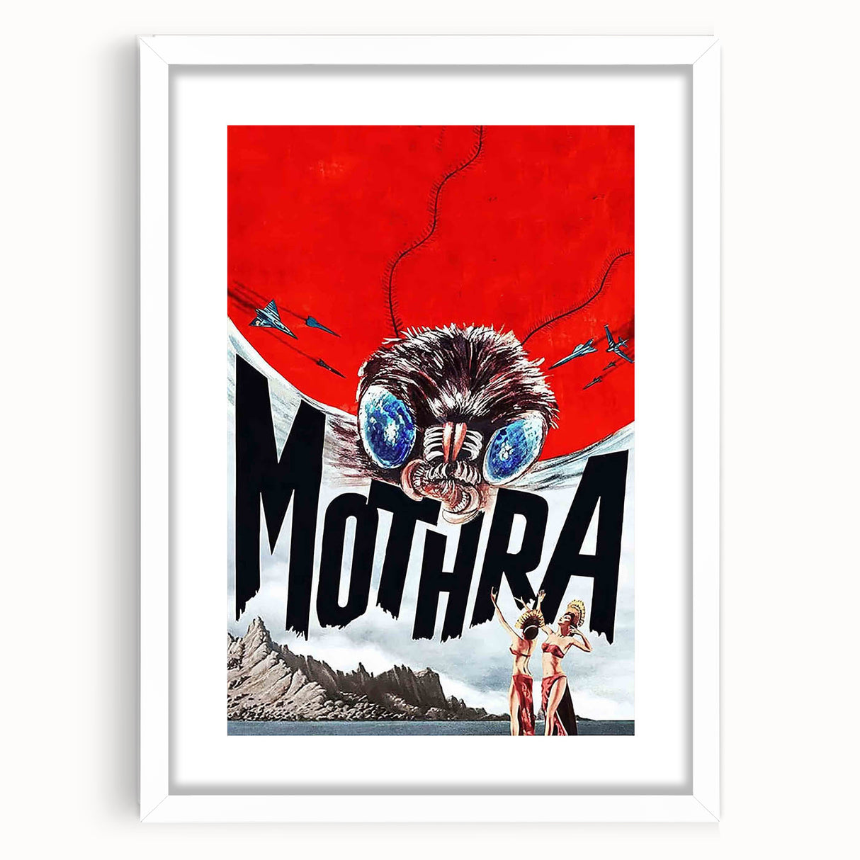 Classic 60s Movie Prints - Mothra Vintage Sci-Fi Film Poster