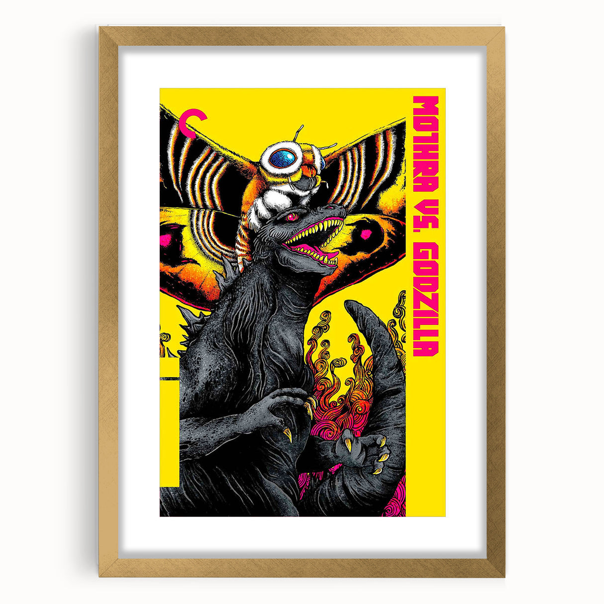 Classic 60s Movie Prints - Mothra vs. Godzilla Vintage Poster