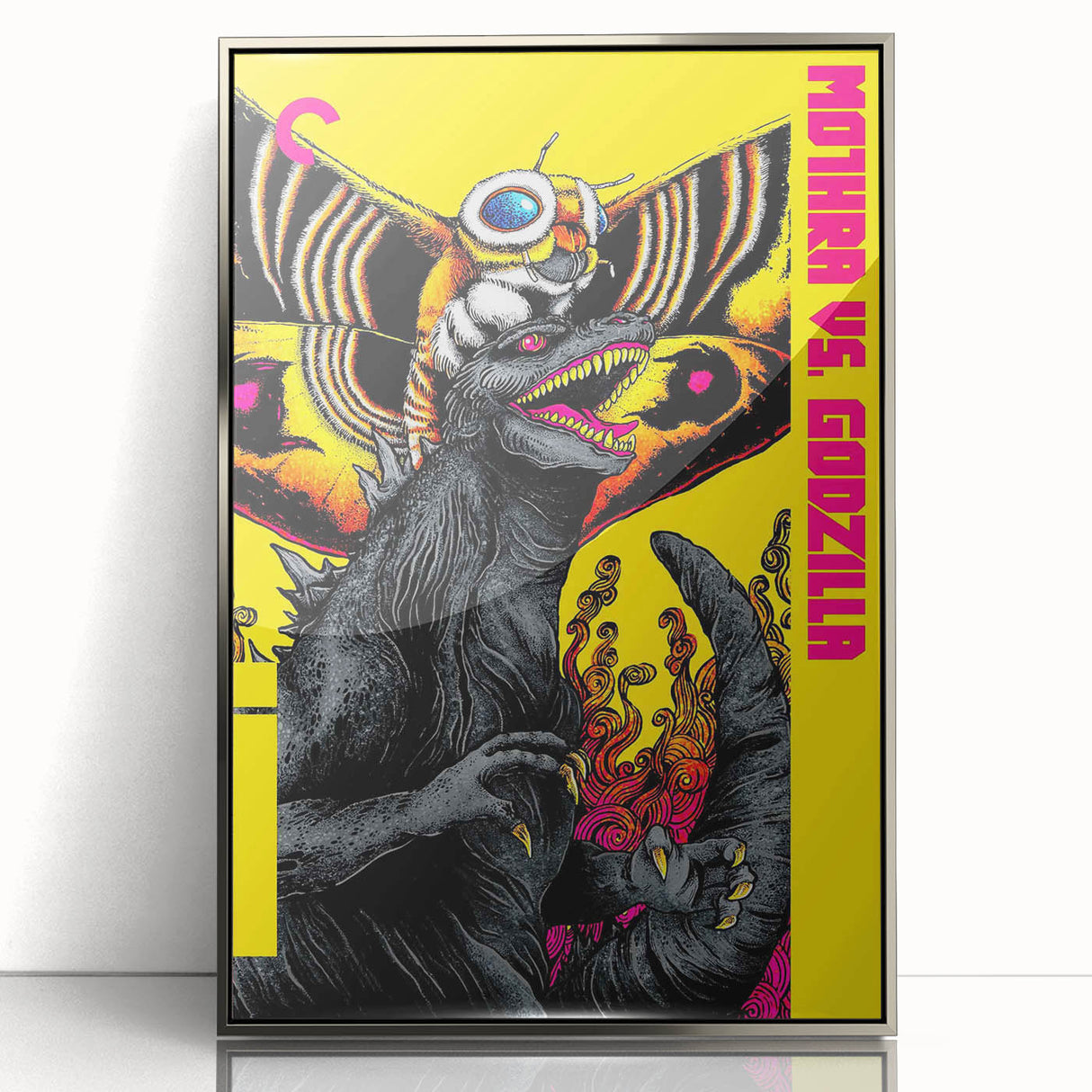 Classic 60s Movie Prints - Mothra vs. Godzilla Vintage Poster