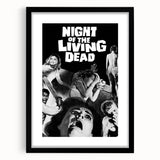 1960s Movie Posters Night of the Living Dead Retro Horror Film Print