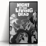 1960s Movie Posters Night of the Living Dead Retro Horror Film Print