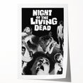 1960s Movie Posters Night of the Living Dead Retro Horror Film Print