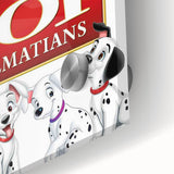 Retro Cinema Art 1960s 101 Dalmatians Vintage Disney Movie Poster
