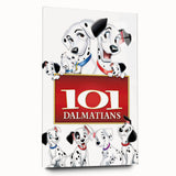 Retro Cinema Art 1960s 101 Dalmatians Vintage Disney Movie Poster
