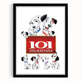 Retro Cinema Art 1960s 101 Dalmatians Vintage Disney Movie Poster