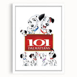 Retro Cinema Art 1960s 101 Dalmatians Vintage Disney Movie Poster