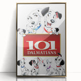 Retro Cinema Art 1960s 101 Dalmatians Vintage Disney Movie Poster