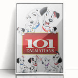 Retro Cinema Art 1960s 101 Dalmatians Vintage Disney Movie Poster
