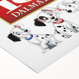 Retro Cinema Art 1960s 101 Dalmatians Vintage Disney Movie Poster