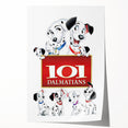 Retro Cinema Art 1960s 101 Dalmatians Vintage Disney Movie Poster