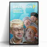 1960s Movie Posters Operation Y Vintage Soviet Comedy Film Print