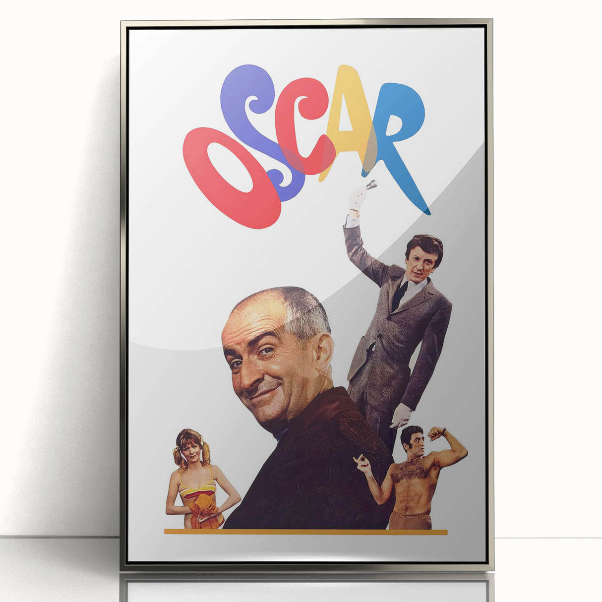 1960s Movie Posters Oscar Vintage French Comedy Film Print