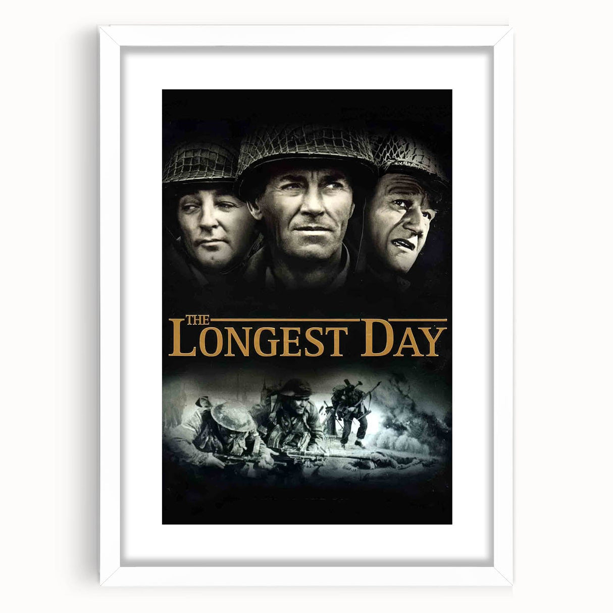 1960s Movie Posters The Longest Day Classic War Film Vintage Print