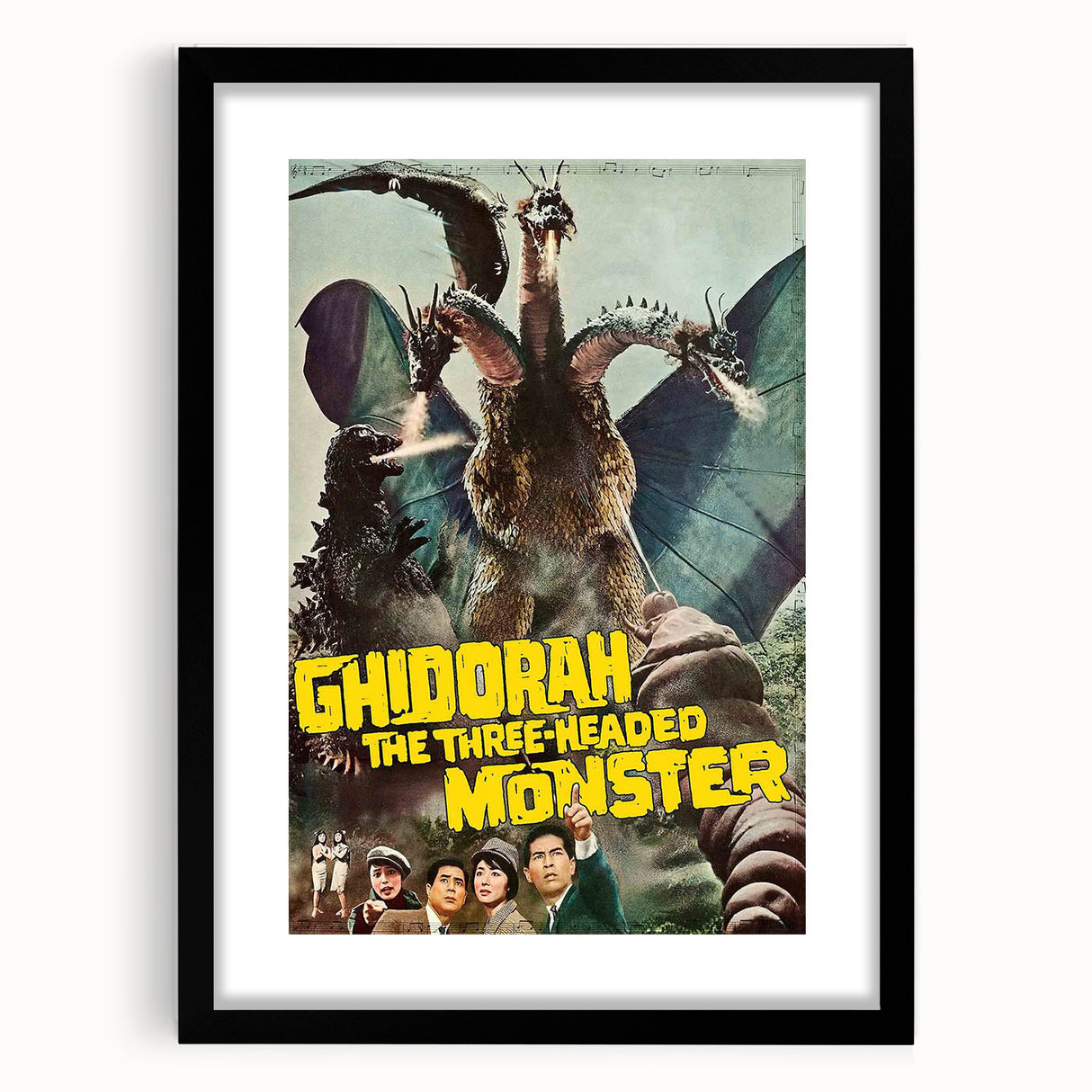 1960s Movie Posters - Ghidorah The Three-Headed Monster | Retro Cinema