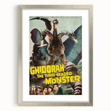 1960s Movie Posters - Ghidorah The Three-Headed Monster | Retro Cinema