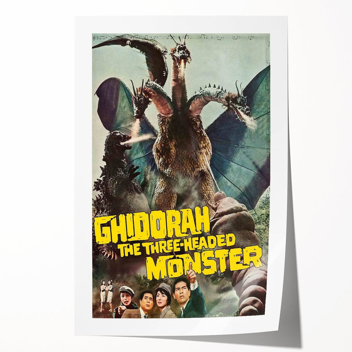 1960s Movie Posters - Ghidorah The Three-Headed Monster | Retro Cinema