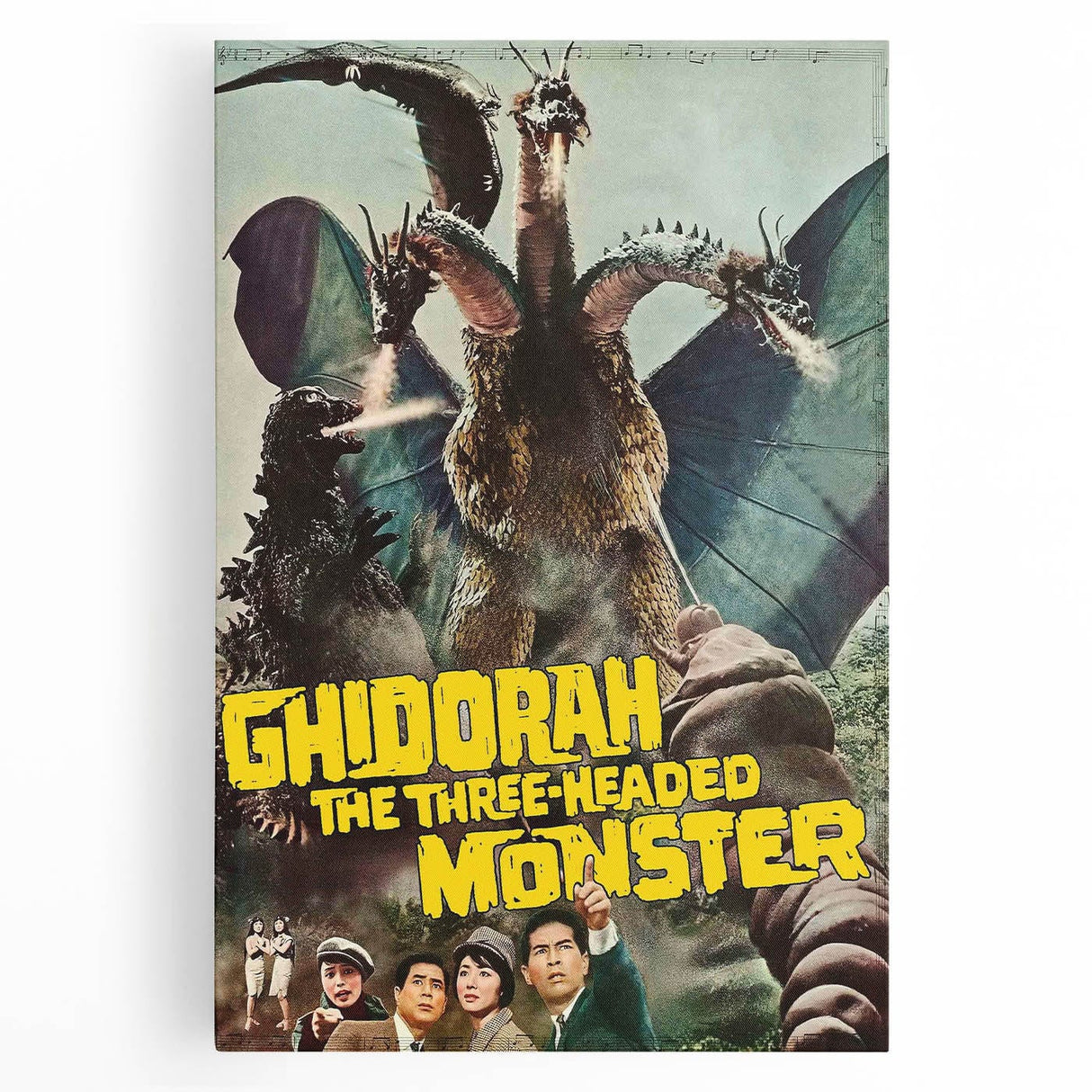 1960s Movie Posters - Ghidorah The Three-Headed Monster | Retro Cinema