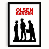 1960s Movie Posters Olsen Banden Classic Danish Comedy Print