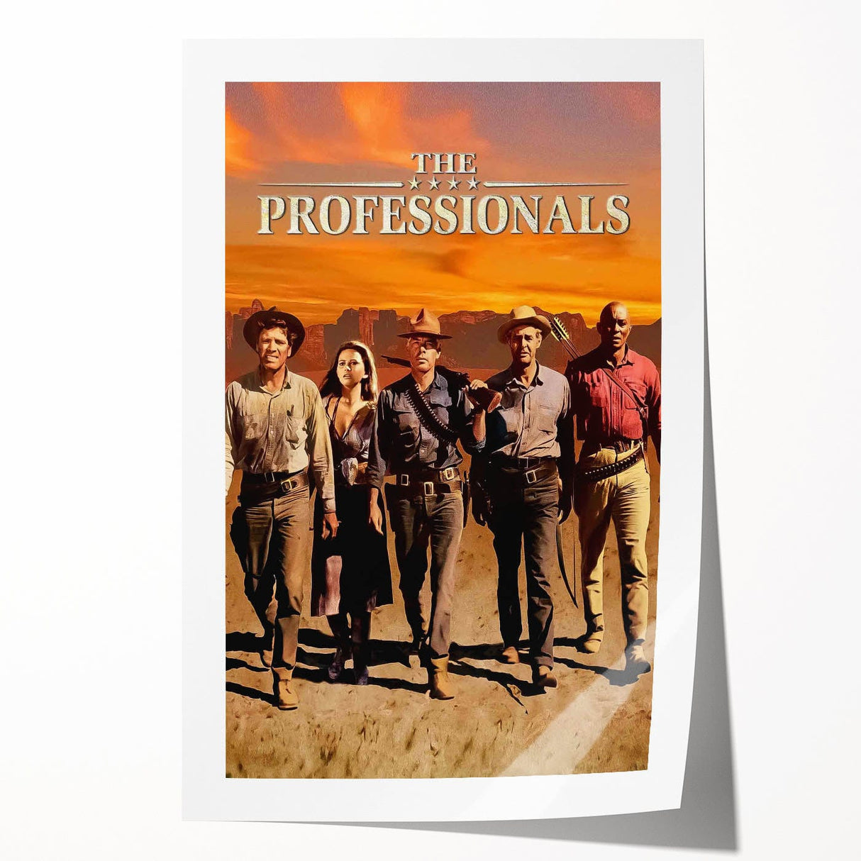 1960s Movie Posters The Professionals Classic Western Vintage Print