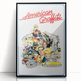 1970s Vintage Movie Poster American Graffiti Retro Film Art