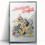 1970s Vintage Movie Poster American Graffiti Retro Film Art