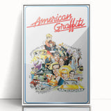 1970s Vintage Movie Poster American Graffiti Retro Film Art
