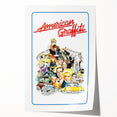 1970s Vintage Movie Poster American Graffiti Retro Film Art