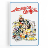 1970s Vintage Movie Poster American Graffiti Retro Film Art