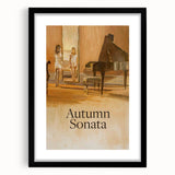 1970s Vintage Movie Poster Autumn Sonata Classic Drama Art