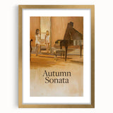 1970s Vintage Movie Poster Autumn Sonata Classic Drama Art