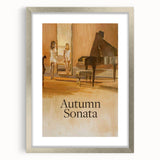 1970s Vintage Movie Poster Autumn Sonata Classic Drama Art