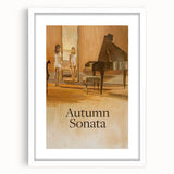 1970s Vintage Movie Poster Autumn Sonata Classic Drama Art