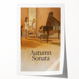 1970s Vintage Movie Poster Autumn Sonata Classic Drama Art