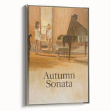 1970s Vintage Movie Poster Autumn Sonata Classic Drama Art