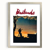 1970s Vintage Movie Poster Badlands Classic Crime Film Art