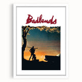 1970s Vintage Movie Poster Badlands Classic Crime Film Art