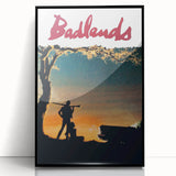 1970s Vintage Movie Poster Badlands Classic Crime Film Art