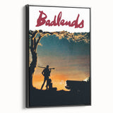 1970s Vintage Movie Poster Badlands Classic Crime Film Art