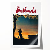 1970s Vintage Movie Poster Badlands Classic Crime Film Art