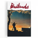 1970s Vintage Movie Poster Badlands Classic Crime Film Art