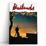 1970s Vintage Movie Poster Badlands Classic Crime Film Art