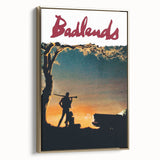 1970s Vintage Movie Poster Badlands Classic Crime Film Art