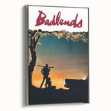 1970s Vintage Movie Poster Badlands Classic Crime Film Art