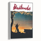 1970s Vintage Movie Poster Badlands Classic Crime Film Art