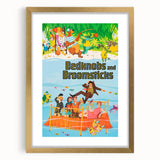Bedknobs and Broomsticks 1970s Vintage Movie Poster Retro Cinema Art