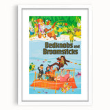 Bedknobs and Broomsticks 1970s Vintage Movie Poster Retro Cinema Art