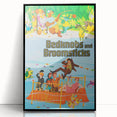 Bedknobs and Broomsticks 1970s Vintage Movie Poster Retro Cinema Art